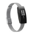 For Fitbit Inspire / Inspire HR / Ace 2 Double Insurance Buckle Milanese Watch Band(Silver)