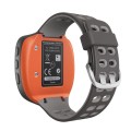 For Garmin Forerunner 310XT Two-color Silicone Watch Band(Grey Light Grey)