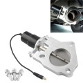 Universal Car Stainless Steel Racing Electric Exhaust Cutout Valves Control Motor, Size:3 inch