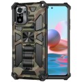 For Xiaomi Redmi Note 10 Pro Max Camouflage Armor Shockproof TPU + PC Magnetic Protective Case with