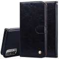 For Xiaomi Poco M3 Business Style Oil Wax Texture Horizontal Flip Leather Case with Holder & Card Sl