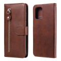 For Xiaomi Redmi Note 10 4G / Note 10S Fashion Calf Texture Zipper Horizontal Flip Leather Case with