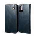 For Xiaomi Redmi Note10 5G Simple Wax Crazy Horse Texture Horizontal Flip Leather Case with Card Slo