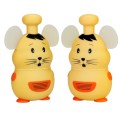 1 Pair RETEVIS RT30M 0.5W US Frequency FRS467 1CH Mouse Shape Children Handheld Walkie Talkie(Yellow