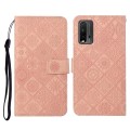For Xiaomi Redmi 9T Ethnic Style Embossed Pattern Horizontal Flip Leather Case with Holder & Card Sl