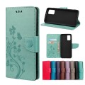 For Xiaomi Redmi Note 10 / Note 10s Butterfly Flower Pattern Horizontal Flip Leather Case with Holde