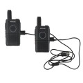 1 Pair RETEVIS RT18 16CHS FRS Dual PTT Handheld Walkie Talkie, US Plug(Black)