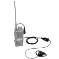 RETEVIS R-122 2 Pin D Shape Soft Ear Hook Earphone Microphone for Motorola GP68/GP88/GP300/2000/CT15