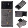 For Xiaomi Mi 11 Ultra Double Buckle PU + TPU Shockproof Magnetic Protective Case with Card Slot & H