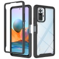 For Xiaomi Redmi Note 10 Pro Starry Sky Solid Color Series Shockproof PC + TPU Protective Case(Black