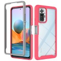 For Xiaomi Redmi Note 10 Pro Starry Sky Solid Color Series Shockproof PC + TPU Protective Case(Rose