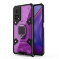 For Xiaomi Mi 10T Pro Space PC+TPU Ring Holder Protective Case(Purple)