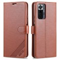 For Xiaomi Redmi Note 10 Pro AZNS Sheepskin Texture Horizontal Flip Leather Case with Holder & Card