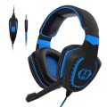 Anivia AH28 3.5mm Stereo Sound Wired Gaming Headset with Microphone(Black Blue)