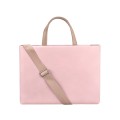 ST05SDZ Lightweight Notebook Laptop Bag with Detachable Shoulder Strap, Size:13.3 inch(Pink)
