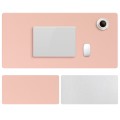 ZD02 Double-sided PU Mouse Pad Table Mat, Size: 100 x 44cm(Pink+Silver)