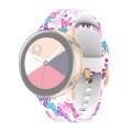 For Samsung Galaxy Watch 46mm Silicone Printing Watch Band(Colorful Butterfly)
