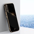 For Xiaomi Mi 9 XINLI Straight 6D Plating Gold Edge TPU Shockproof Case(Black)