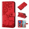 For Xiaomi Redmi 9T Sika Deer Embossing Pattern Horizontal Flip PU Leather Case with Holder & Card S