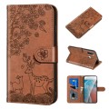 For Xiaomi Redmi Note 8 Sika Deer Embossing Pattern Horizontal Flip PU Leather Case with Holder & Ca