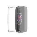 For Fitbit Luxe Full Coverage TPU Electroplating Protective Case Cover(Transparent)