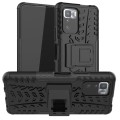 For Xiaomi Poco X3 GT Tire Texture Shockproof TPU+PC Protective Case with Holder(Black)