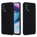 For OnePlus Nord CE 5G Pure Color Liquid Silicone Shockproof Full Coverage Case(Black)