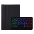 A0N5BS Ultra-thin Tri-color Backlight Detachable Lambskin Texture TPU Bluetooth Keyboard Leather Tab