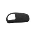 Car Suede Shift Knob Handle Cover for Audi A8(2011-2017) , Suitable for Left Driving(Black Grey)