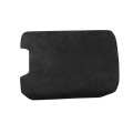 Car Suede Armrest Box Cover for Audi A6 / A7(2019-2021), Suitable for Left Driving(Black Grey)