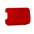 Car Suede Armrest Box Cover for Audi A6 / A7(2019-2021), Suitable for Left Driving(Wine Red)