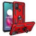 For Motorola Moto G30 / G10 Shockproof TPU + PC Protective Case with 360 Degree Rotating Holder(Red)