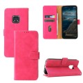 Solid Color Skin Feel Magnetic Buckle Horizontal Flip Calf Texture PU Leather Case with Holder & Car
