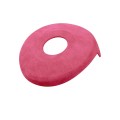 Car Suede Wrap Steering Wheel Decorative Sticker for BMW F Chassis, Left Drive(Pink)