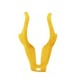 Car Suede Wrap Thong Shape Steering Wheel Decorative Sticker for BMW F Chassis, Left Drive(Yellow)