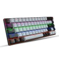 HXSJ V800 68 Keys Type-C Wired Cool Backlight Mechanical Keyboard(Red Shaft)