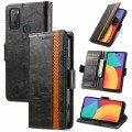 For Alcatel 1S (2021) CaseNeo Business Splicing Dual Magnetic Buckle Horizontal Flip PU Leather Case