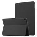 For Huawei MatePad T10 / T10s Dual-Folding Horizontal Flip Tablet Leather Case with Holder(Black)