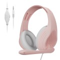 SADES A9 3.5mm Port Adjustable Gaming Headset with Microphone(Rose Gold)