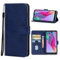 Leather Phone Case For ZTE Blade A5 (2020)(Blue)