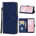 Leather Phone Case For HTC Desire 20+(Blue)