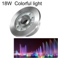 18W Landscape Colorful Color Changing Ring LED Stainless Steel Underwater Fountain Light(Colorful)