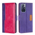 For Xiaomi Redmi Note 11 Retro Texture Contrast Color Side Buckle Horizontal Flip Leather Phone Case