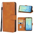 Leather Phone Case For Wiko Power U10 / U20(Brown)