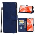 Leather Phone Case For TCL 205(Blue)
