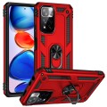 For Xiaomi Redmi Note 11 Pro 5G Shockproof TPU + PC Phone Case with 360 Degree Rotating Holder(Red)