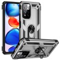 For Xiaomi Redmi Note 11 Pro 5G Shockproof TPU + PC Phone Case with 360 Degree Rotating Holder(Silve