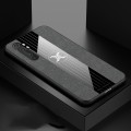 For Xiaomi Mi Note 10 Lite XINLI Stitching Cloth Texture TPU Phone Case(Grey)