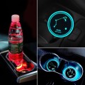 2 PCS Car Constellation Series AcrylicColorful USB Charger Water Cup Groove LED Atmosphere Light(Ari