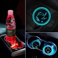 2 PCS Car Constellation Series AcrylicColorful USB Charger Water Cup Groove LED Atmosphere Light(Sag